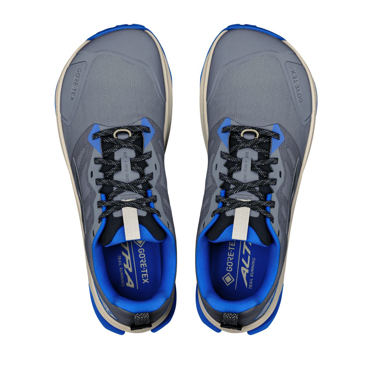 Altra Men's Lone Peak 9 GTX - Steel Gray/Black/Blue - image 2