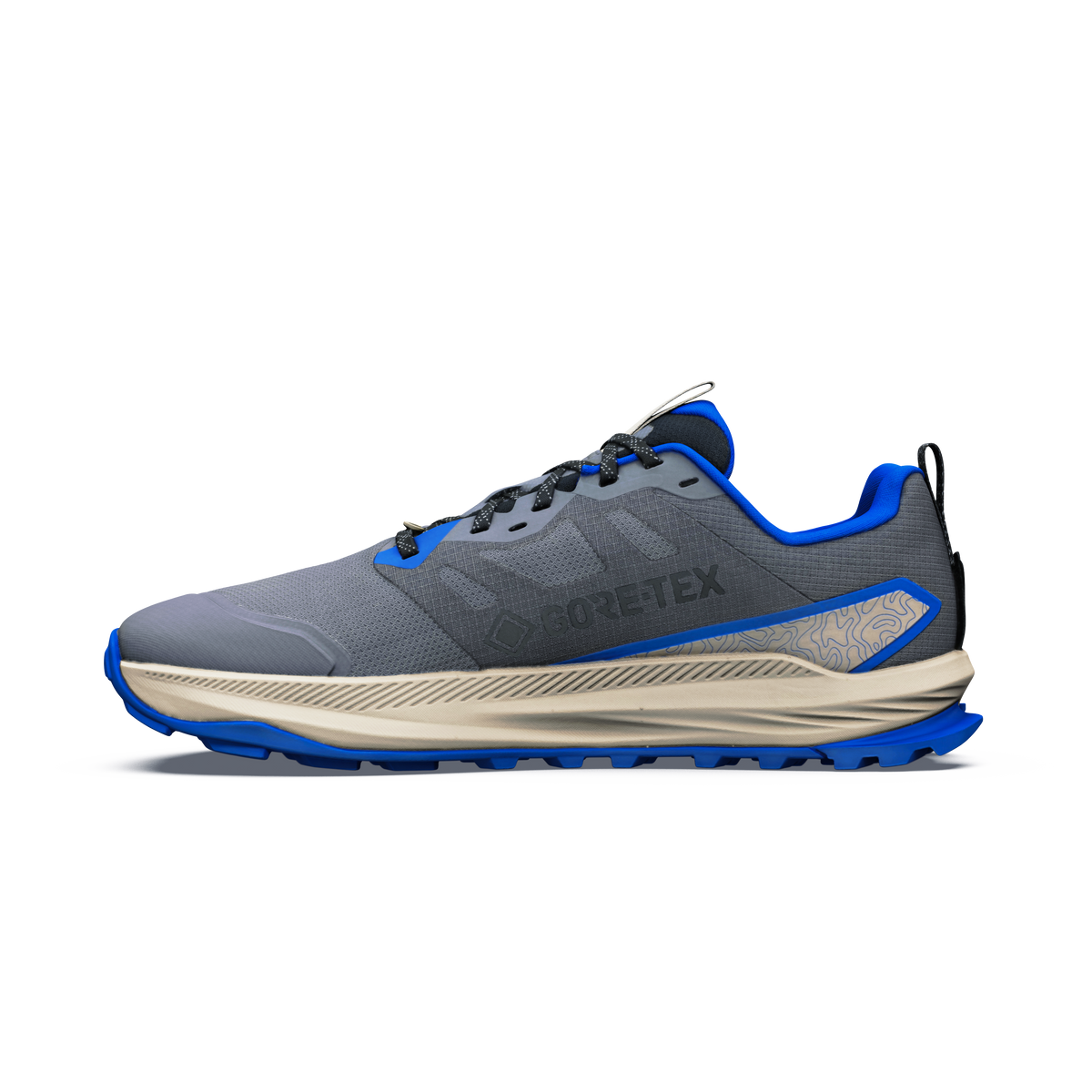 Altra Men's Lone Peak 9 GTX - Steel Gray/Black/Blue - image 4
