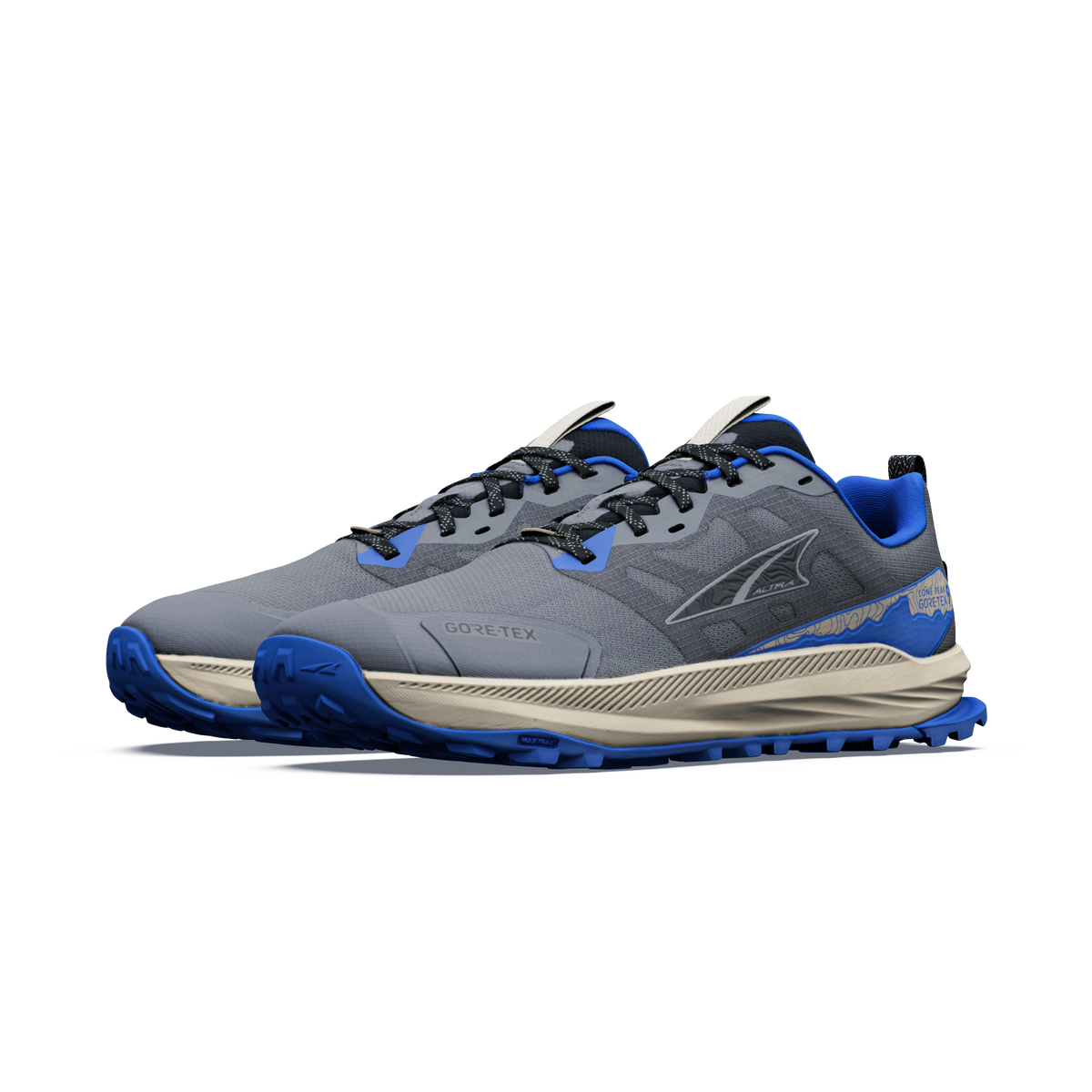 Altra Men's Lone Peak 9 GTX - Steel Gray/Black/Blue - image 5