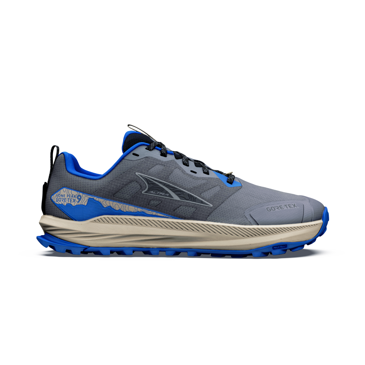 Altra Men's Lone Peak 9 GTX - Steel Gray/Black/Blue