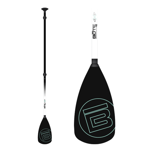 3-Piece Adjustable Fiberglass Paddle Black by Bote, available through BOTE