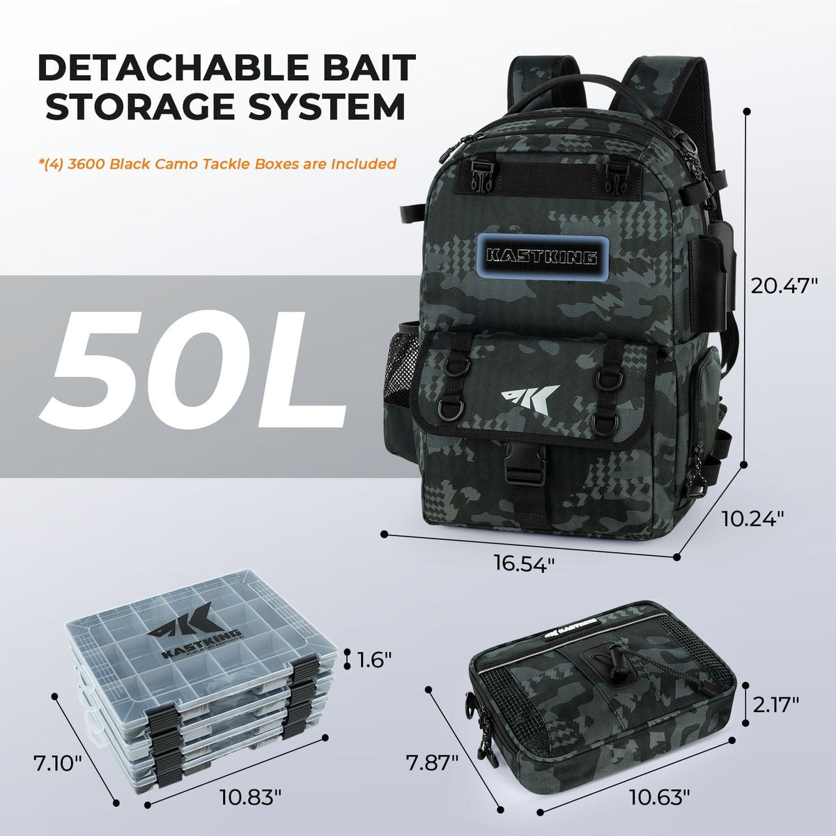 KastKing BaitSpace Fishing Tackle Backpack product image 6