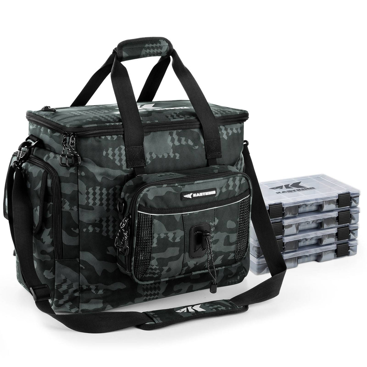 KastKing BaitSpace Fishing Tackle Bag with 4 Tackle Boxes by KastKing