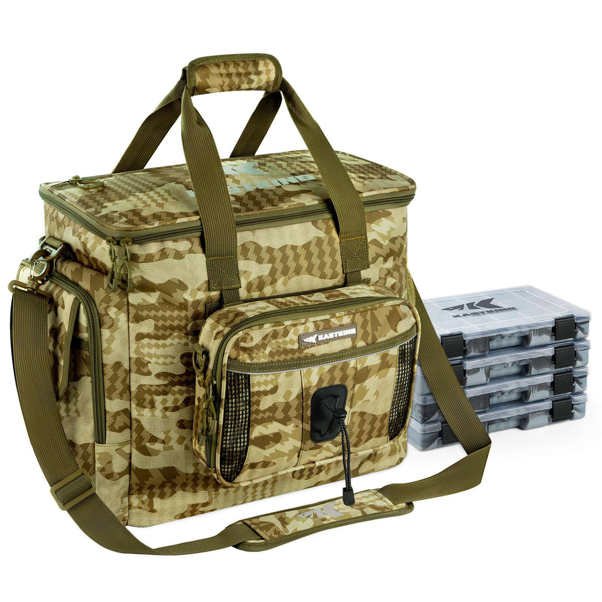 KastKing BaitSpace Fishing Tackle Bag with 4 Tackle Boxes product image 2