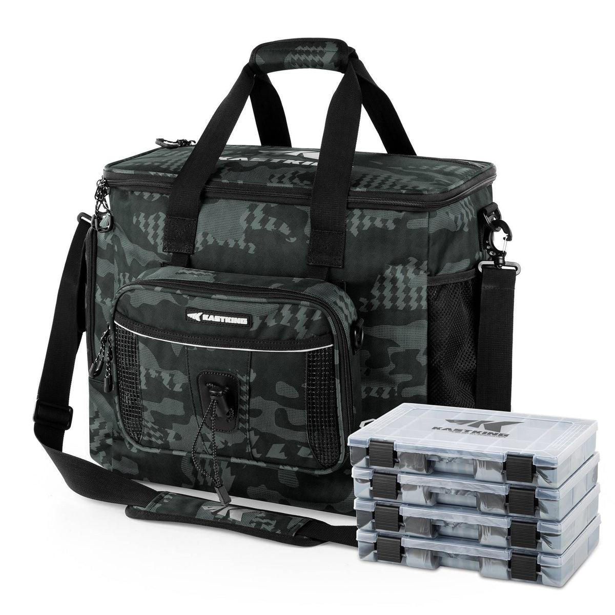 KastKing BaitSpace Fishing Tackle Bag with 4 Tackle Boxes product image 5