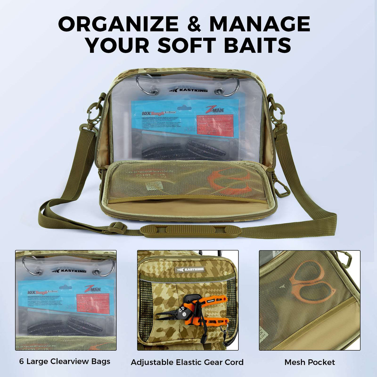 KastKing BaitSpace Detachable Bait Binder Tackle Bag product image 4
