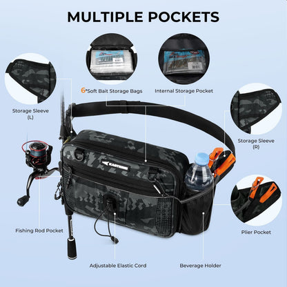 KastKing BaitSpace Waist Bag with 1 Tackle Box product image 5