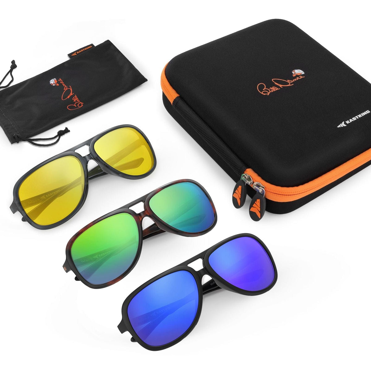 KastKing Bill Dance Mulberry Creek 3 Shades of Fishing Sunglasses Kit by KastKing