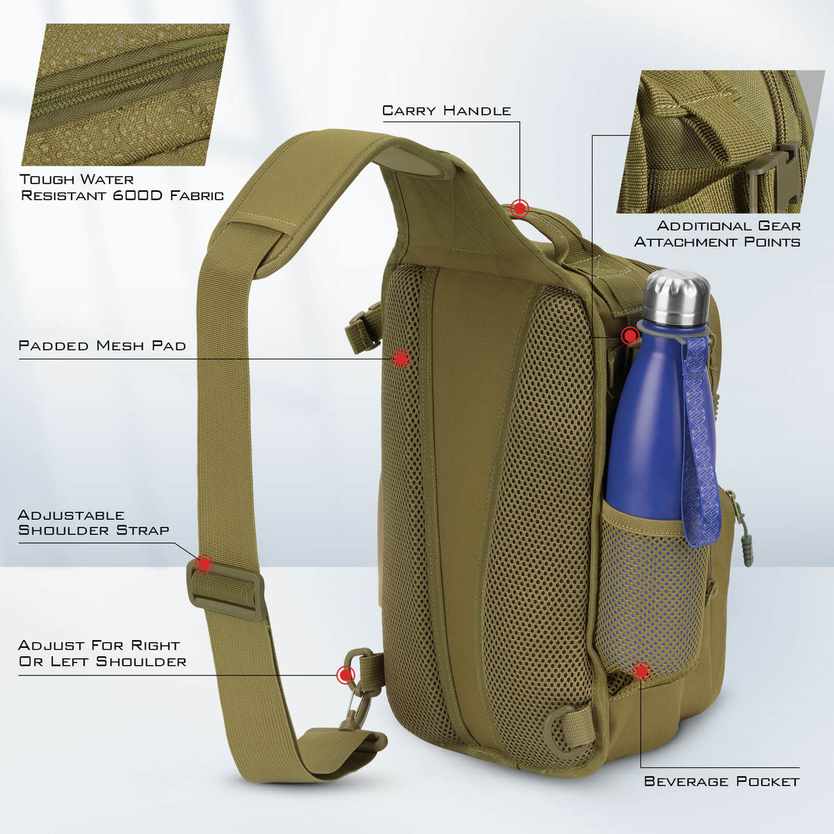 KastKing BlowBak Tactical Fishing Sling Tackle Storage Bag product image 5
