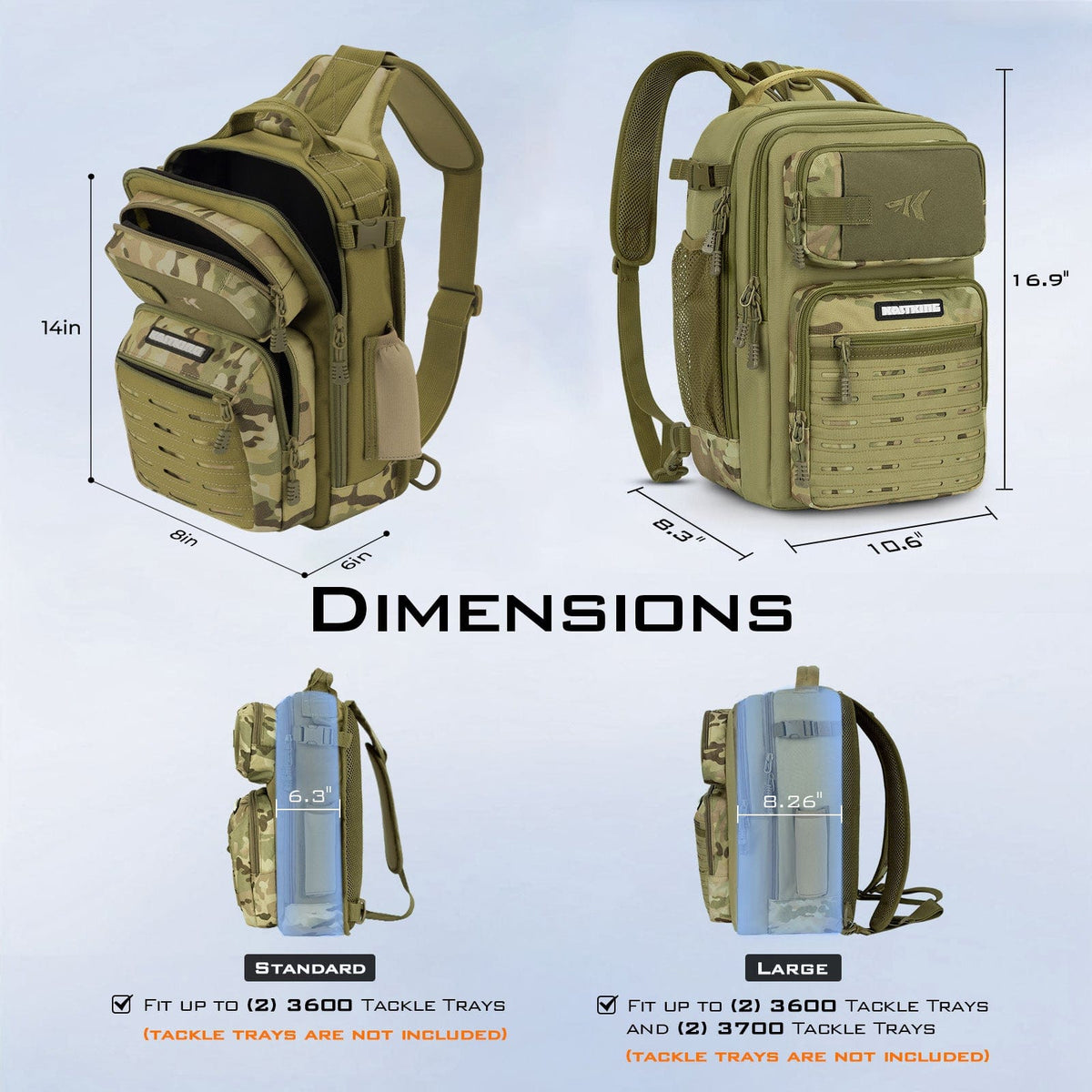 KastKing BlowBak Tactical Fishing Sling Tackle Storage Bag product image 3