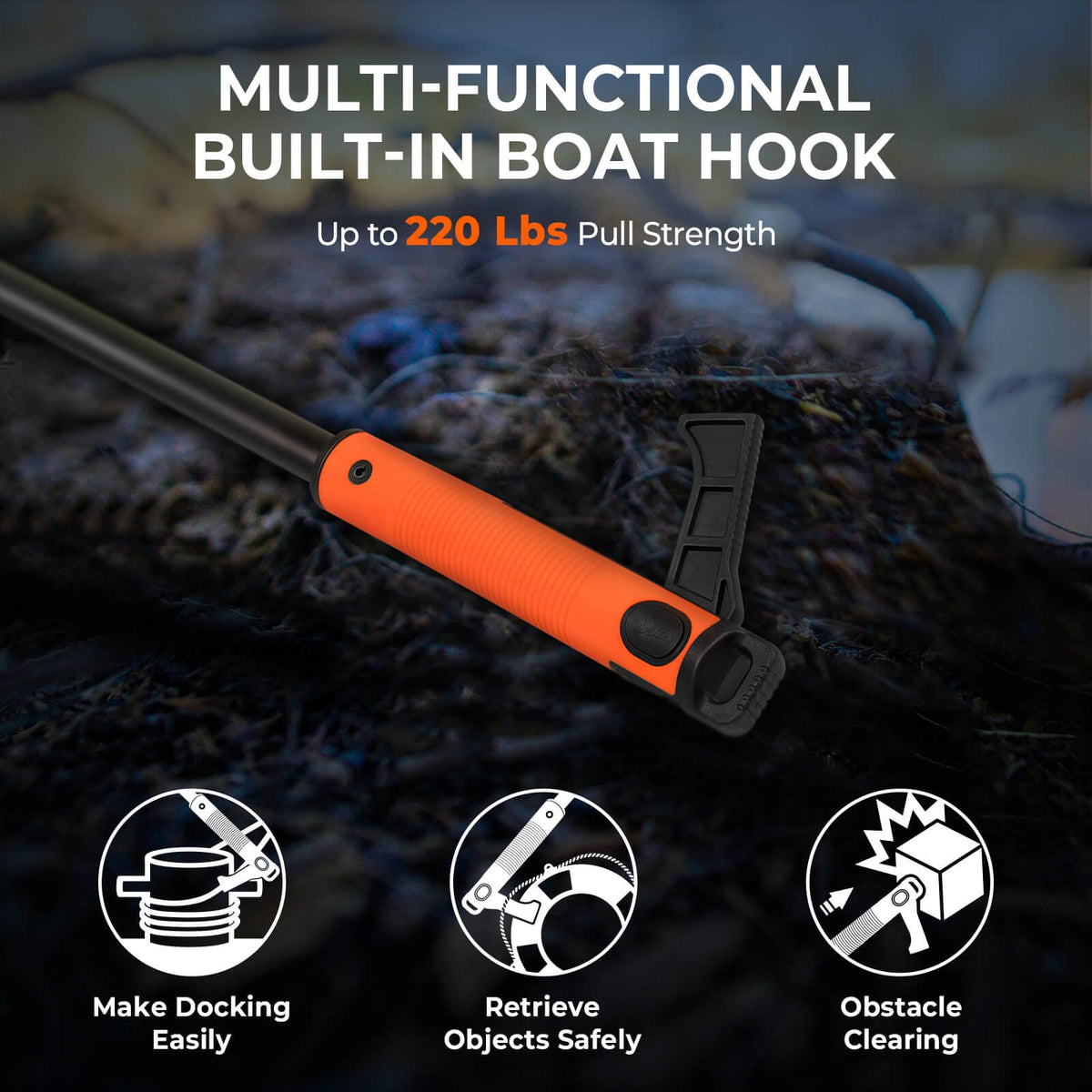KastKing Brutus Foldable Extendable Fishing Net With Boat Hook product image 3