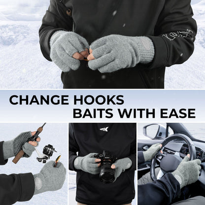 KastKing Bully Wooly Fingerless Wool Fishing Gloves product image 2