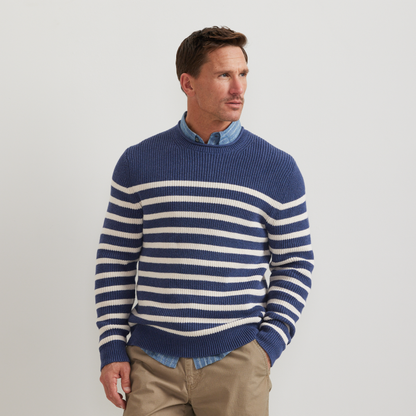 Eddie Bauer Men's Signature Roll Neck Sweater - Stripe product image