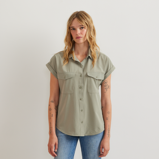 Eddie Bauer Women's Departure Short-Sleeve Button-Down Shirt product image