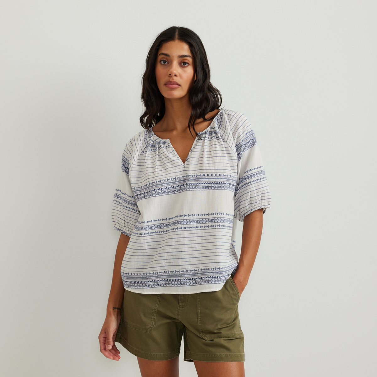 Eddie Bauer Women's Dobby Striped Shirt product image