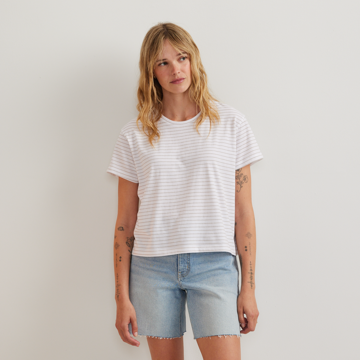 Eddie Bauer Women's Lightwave Short-Sleeve T-Shirt - Stripe alternate view 2