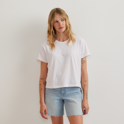 Eddie Bauer Women's Lightwave Short-Sleeve T-Shirt - Stripe alternate view 2