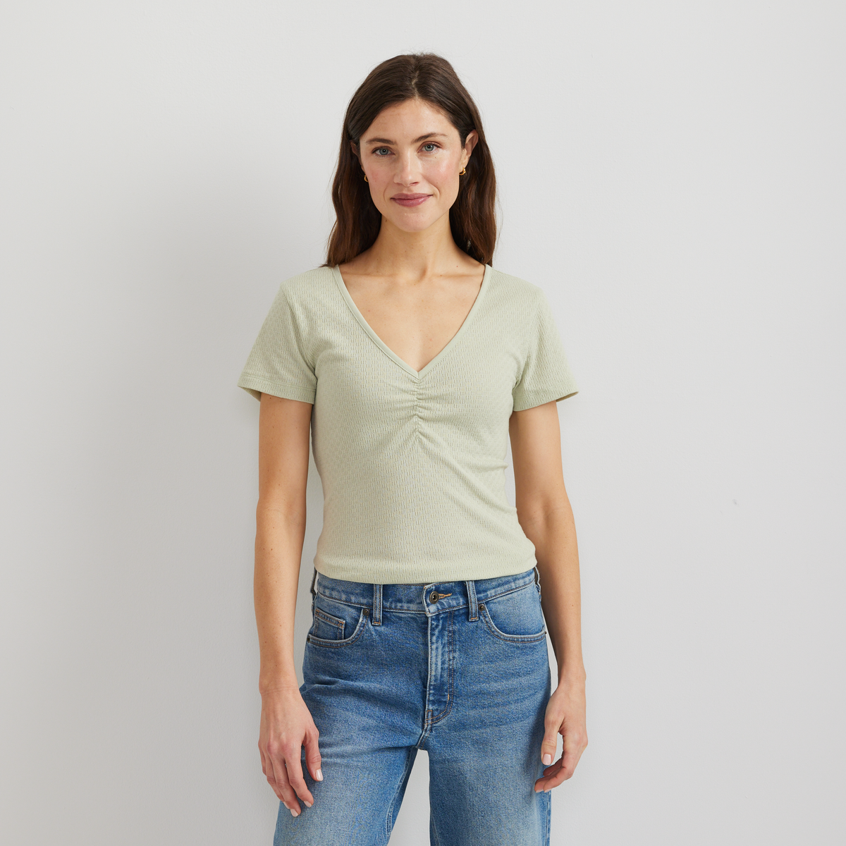 Eddie Bauer Women's Pointelle Dobby Shirt alternate view 2