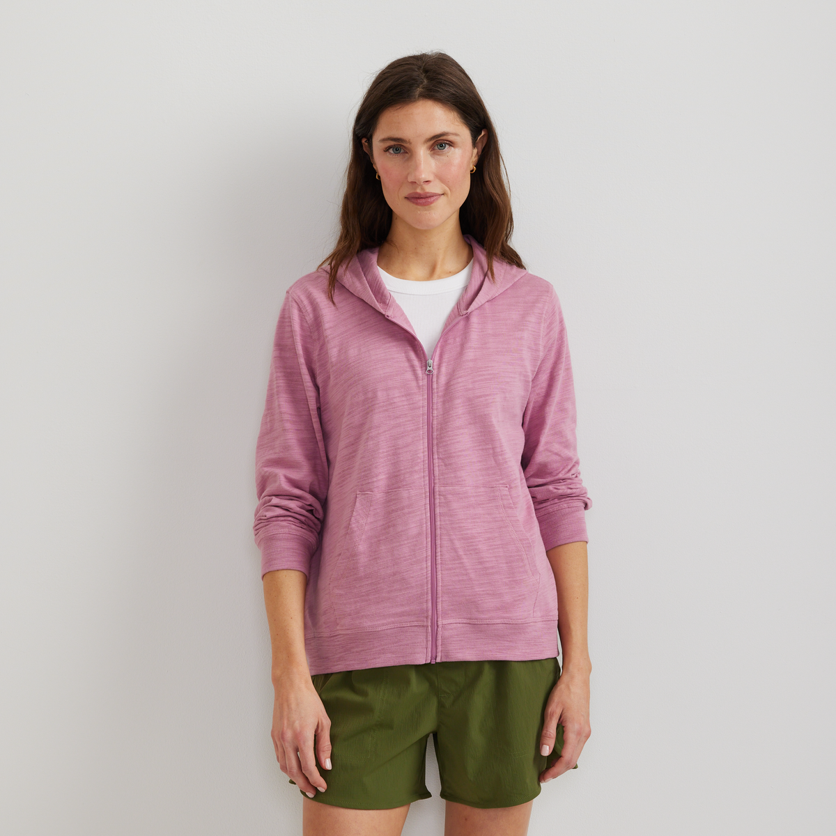 Eddie Bauer Women's Waverly Cotton Slub Full-Zip Sweatshirt product image