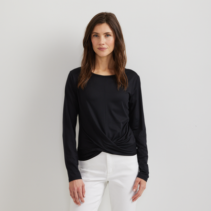 Eddie Bauer Women's Surreal Wrap-Front Travel T-Shirt alternate view 2