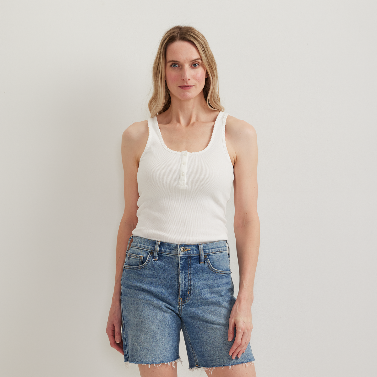 Eddie Bauer Women's Ribbed Henley Tank alternate view 2