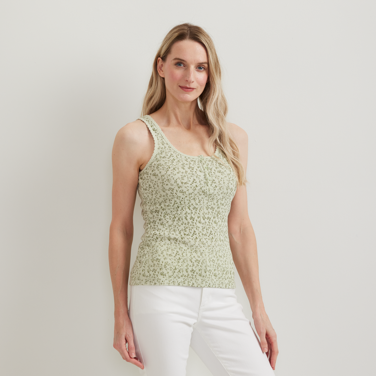 Eddie Bauer Women's Ribbed Henley Tank alternate view 4
