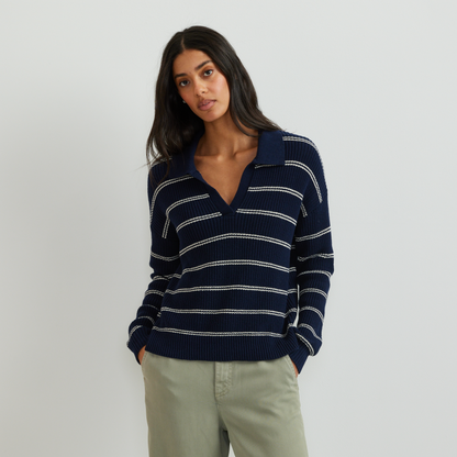 Eddie Bauer Women's Johnny Collar Striped Sweater product image
