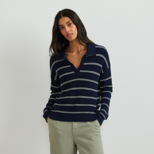 Eddie Bauer Women's Johnny Collar Striped Sweater product image