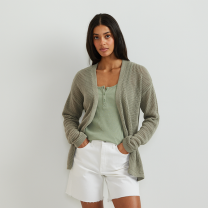 Eddie Bauer Women's Open-Front Cardigan alternate view 4
