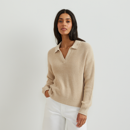 Eddie Bauer Women's Johnny Collar Polo Sweater alternate view 2