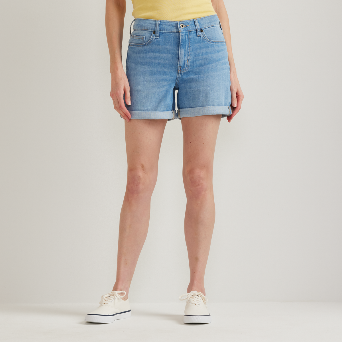 Eddie Bauer Women's Boyfriend Denim Shorts alternate view 3