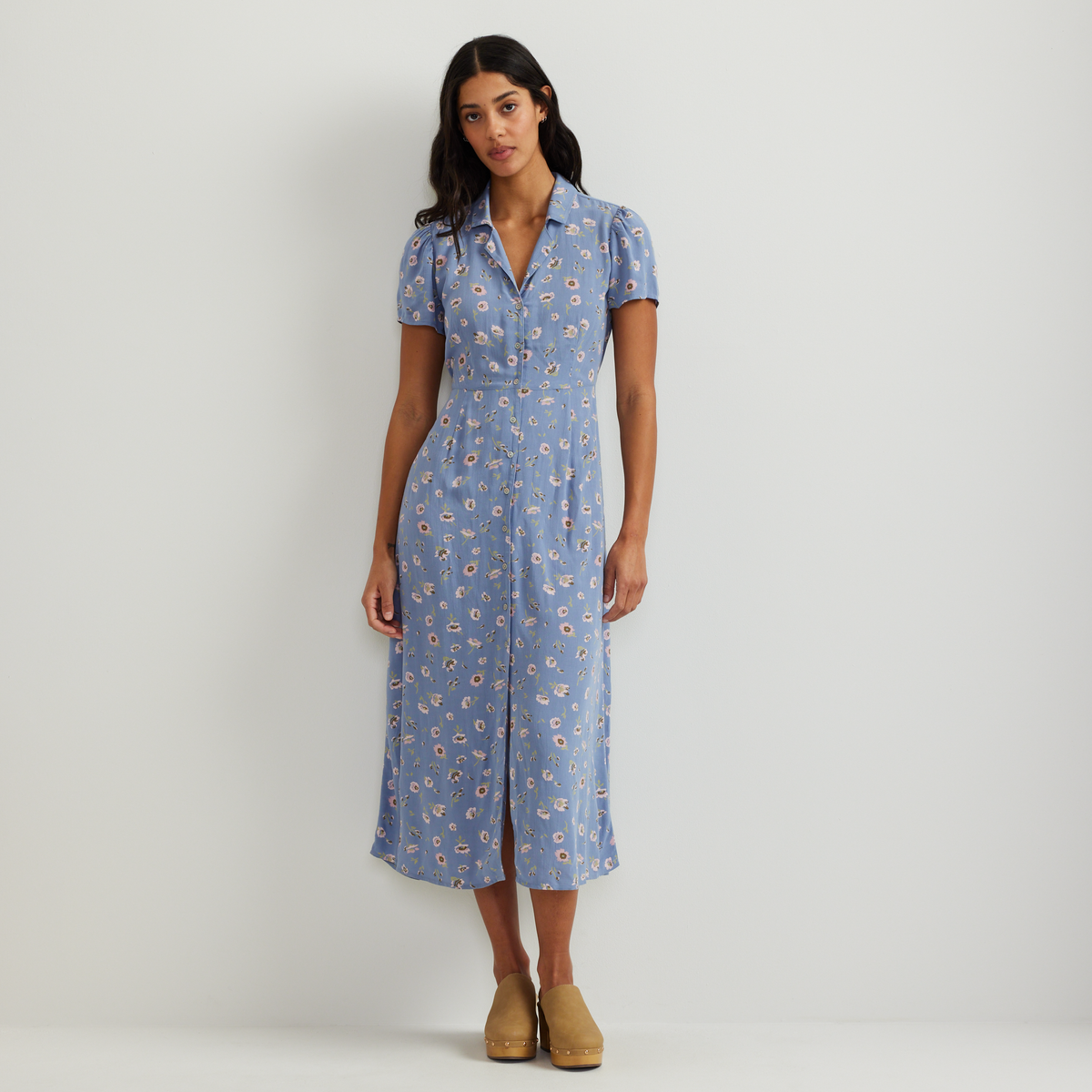 Eddie Bauer Women's Camp Collar Short-Sleeve Midi Dress product image