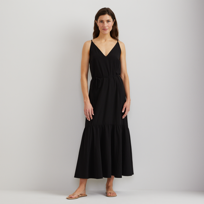Eddie Bauer Women's Rio Textured Tiered Midi Dress alternate view 2