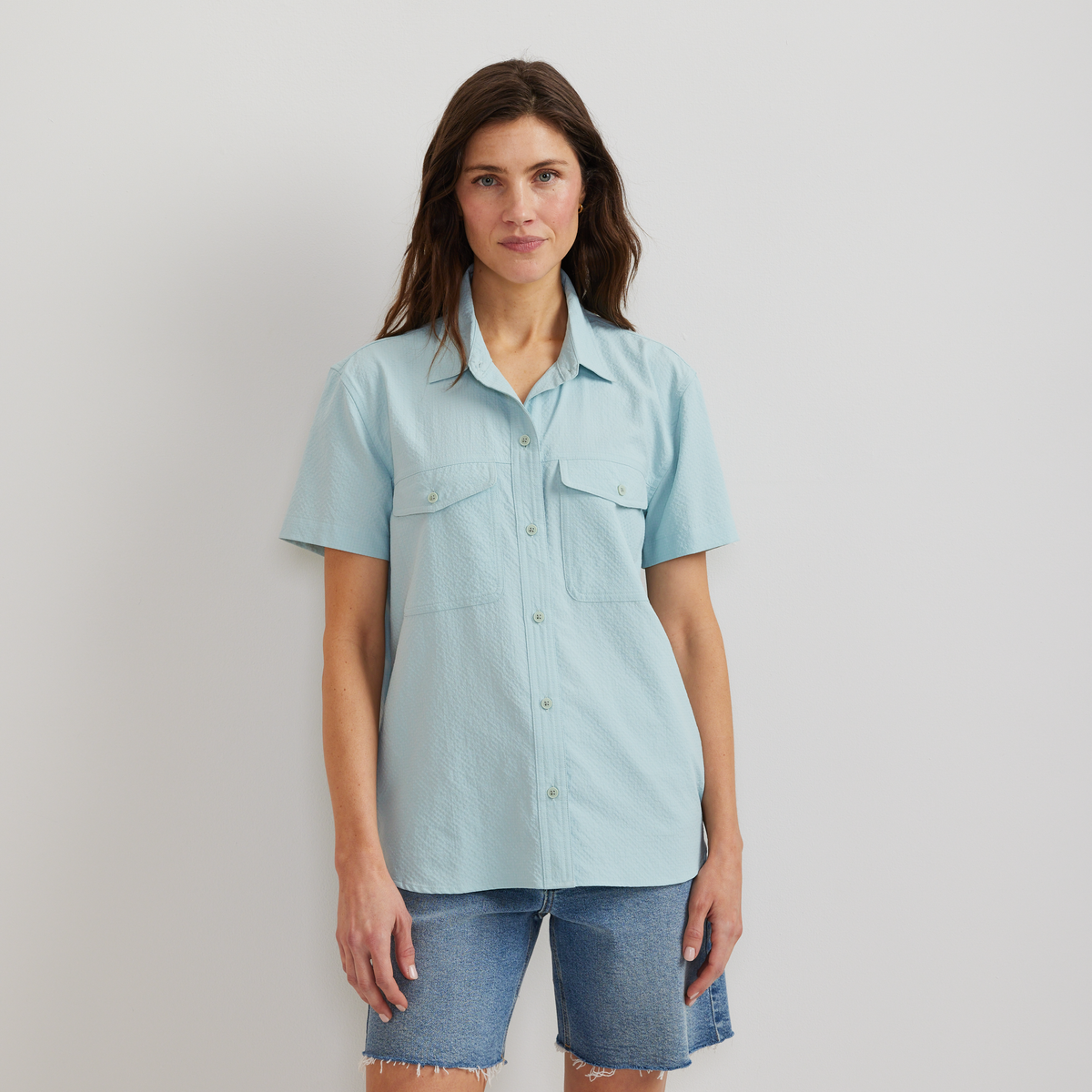 Eddie Bauer Women's Mountain 3.0 Short-Sleeve Shirt - Solid alternate view 5