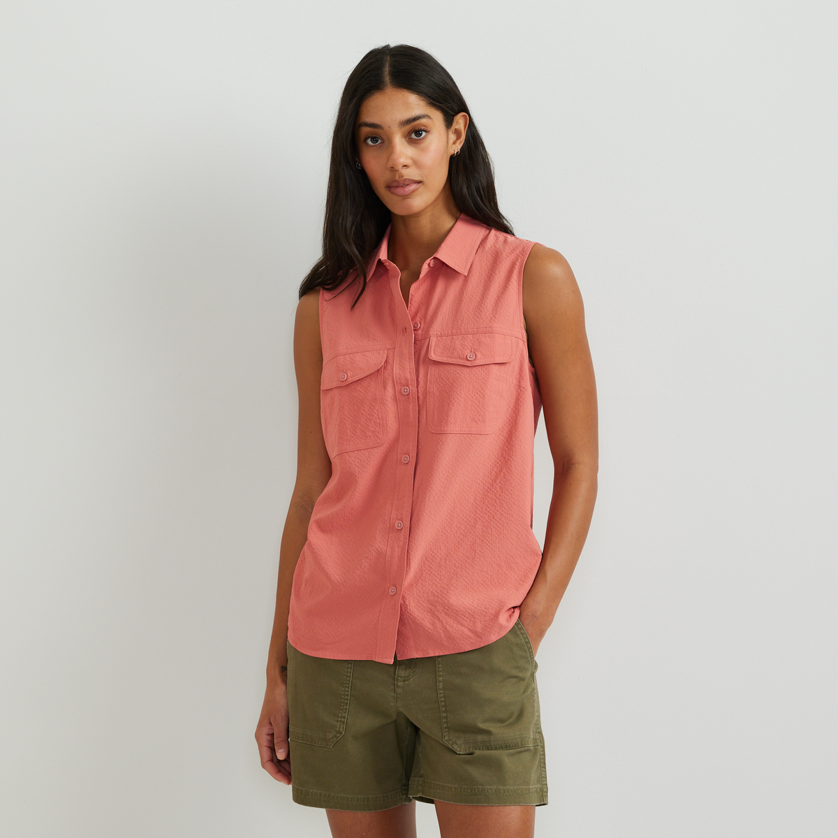 Eddie Bauer Women's Mountain 3.0 Sleeveless Shirt - Solid product image