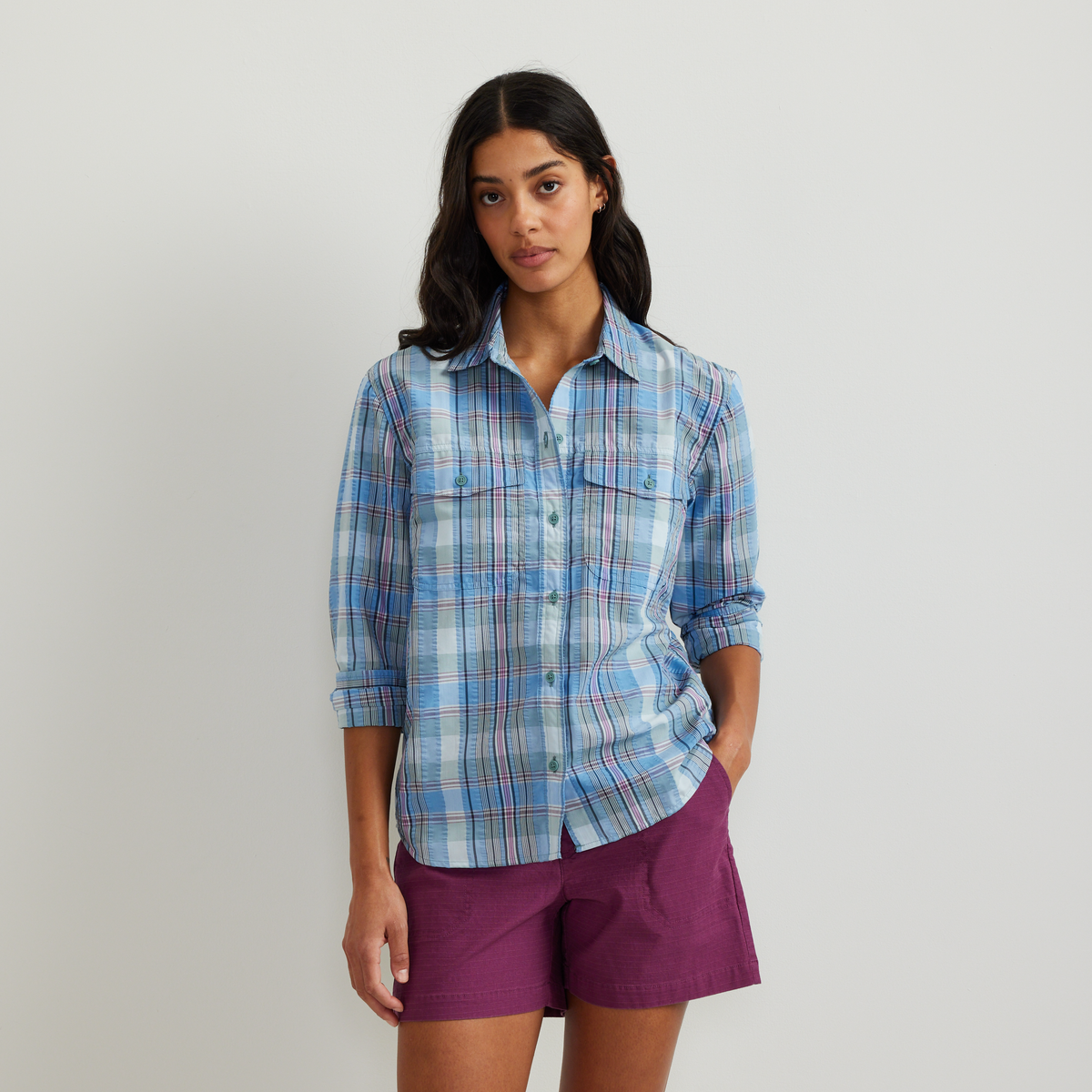 Eddie Bauer Women's Mountain 3.0 Long-Sleeve Shirt - Print alternate view 4