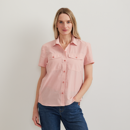 Eddie Bauer Women's Mountain 3.0 Short-Sleeve Shirt - Print alternate view 4