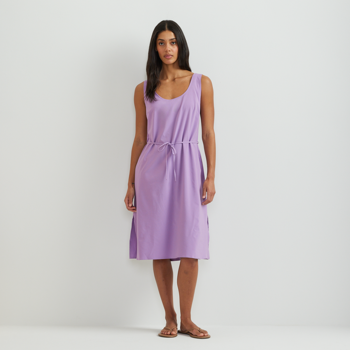 Eddie Bauer Women's Departure Tie Front Midi Dress alternate view 2