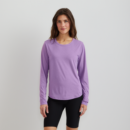 Eddie Bauer Women's Trek Light Hike Long-Sleeve Crewneck T-Shirt alternate view 4