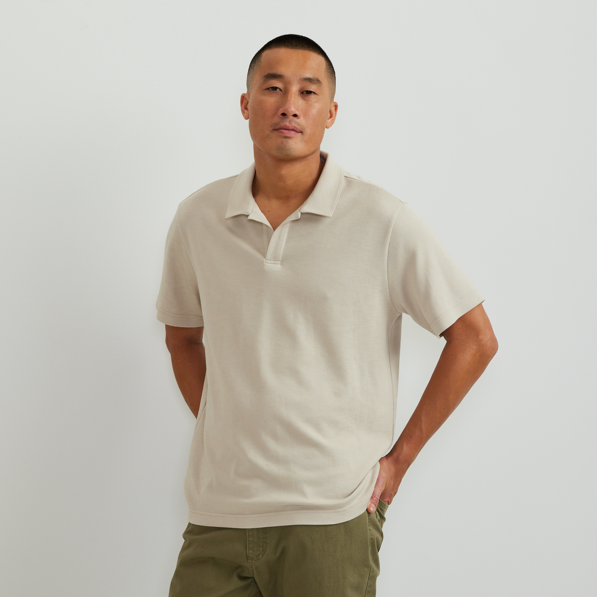 Eddie Bauer Men's Short Sleeve Journey Modal Polo Shirt alternate view 1