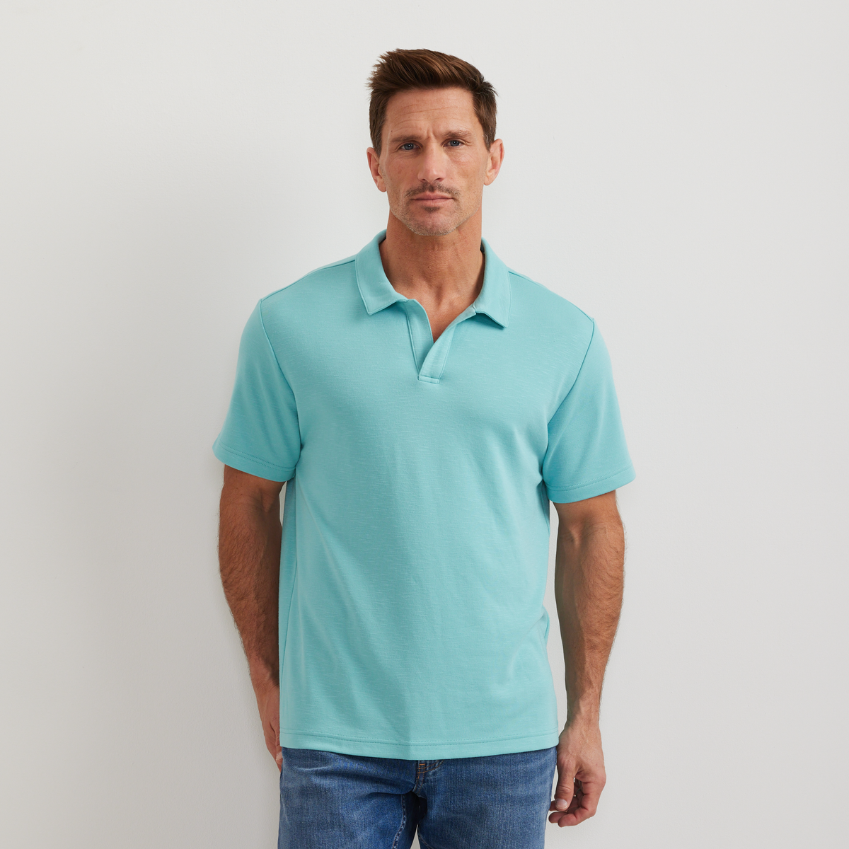 Eddie Bauer Men's Short Sleeve Journey Modal Polo Shirt alternate view 2