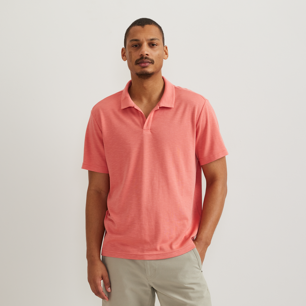 Eddie Bauer Men's Short Sleeve Journey Modal Polo Shirt alternate view 3