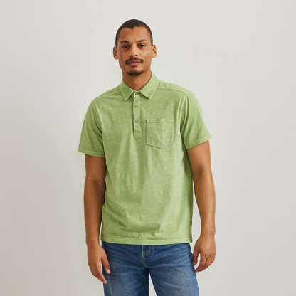 Eddie Bauer Men's Sunwashed Cotton Pocket Polo alternate view 3