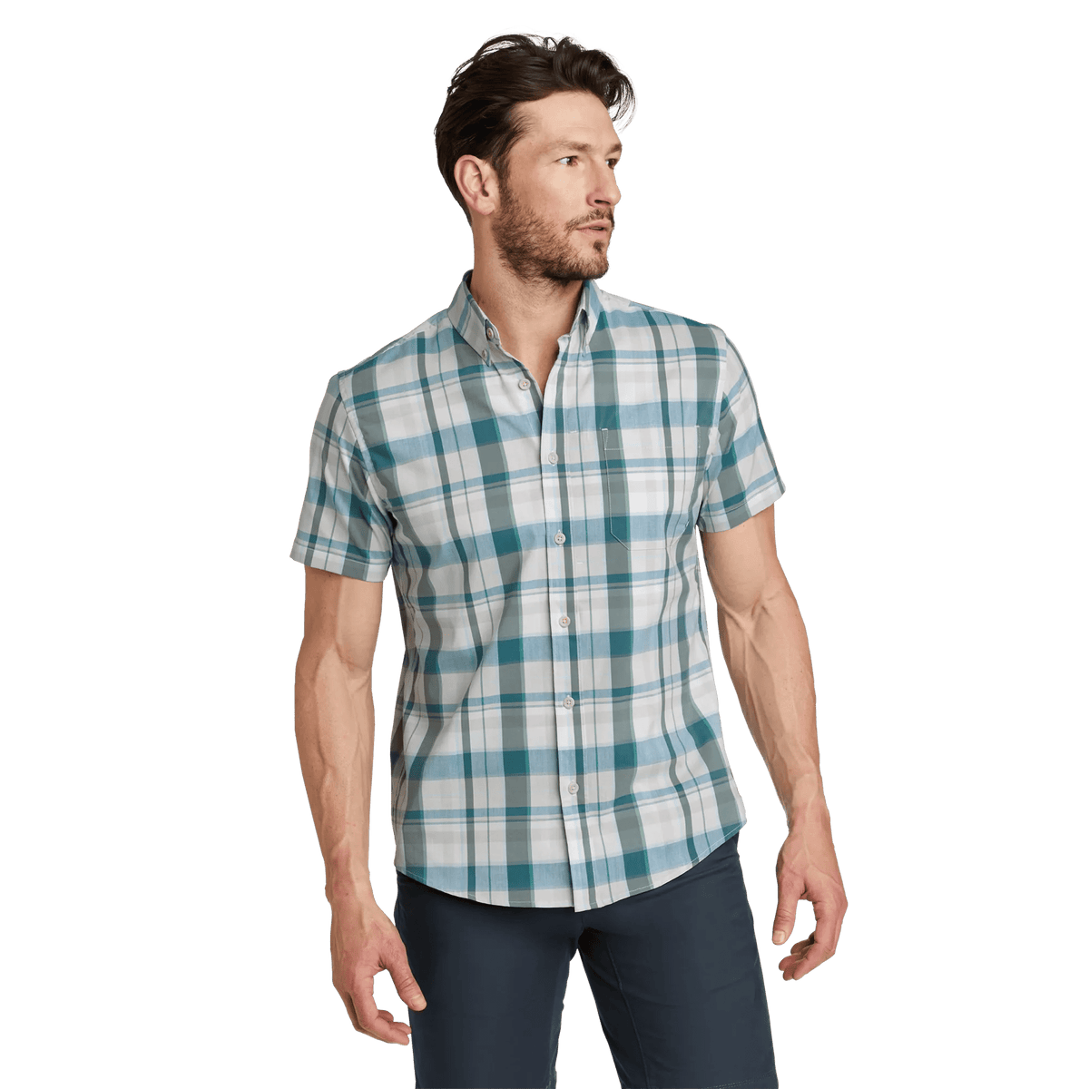 Eddie Bauer Men's Voyager Flex Short-Sleeve Shirt alternate view 2