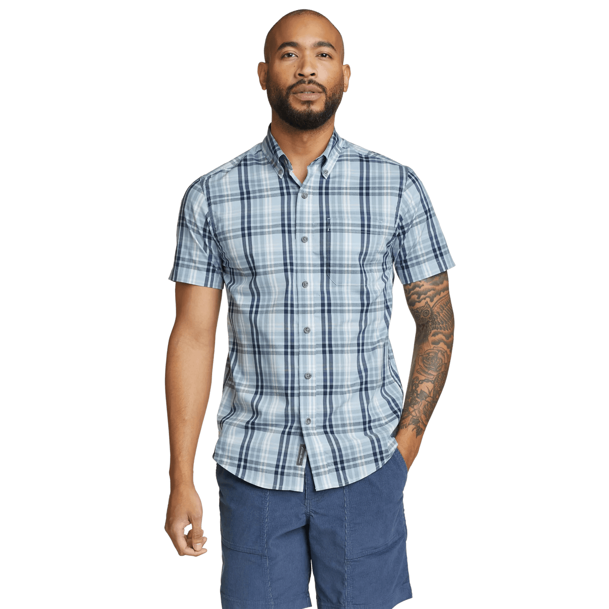 Eddie Bauer Men's Voyager Flex Short-Sleeve Shirt alternate view 5