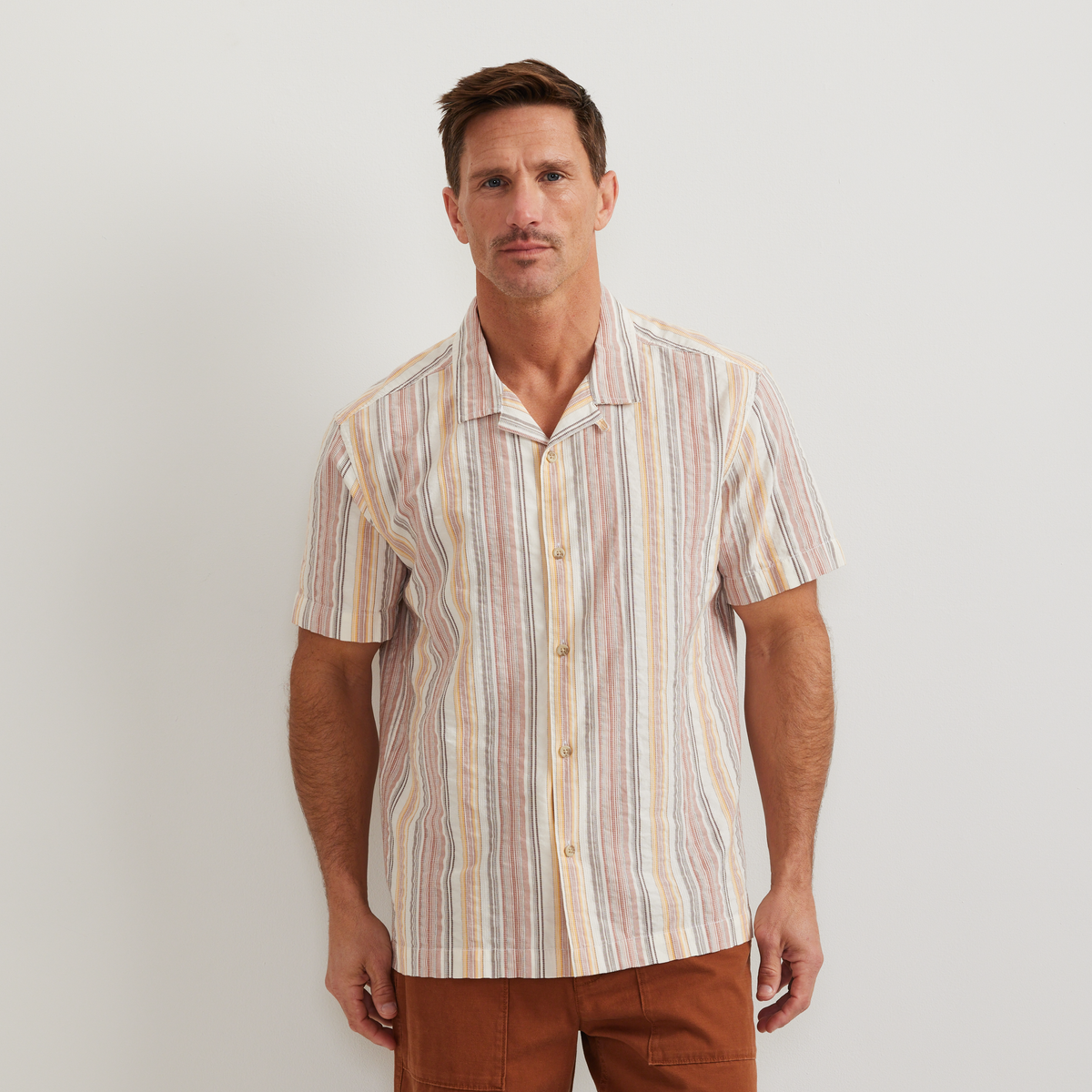 Eddie Bauer Men's Novelty Camp Shirt- Stripe product image