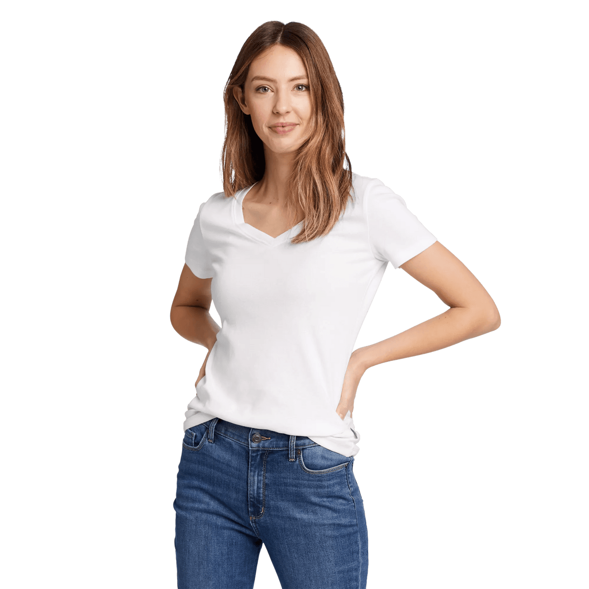 Eddie Bauer Women's Fav Short-Sleeve V-Neck T-Shirt product image