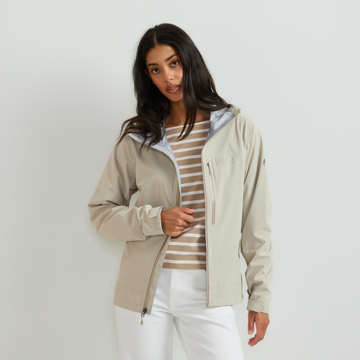 Eddie Bauer Women's Cloud Cap 3L Waterproof Stretch Hooded Rain Jacket alternate view 3