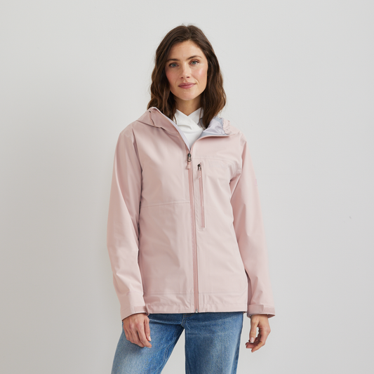 Eddie Bauer Women's Cloud Cap 3L Waterproof Stretch Hooded Rain Jacket alternate view 1