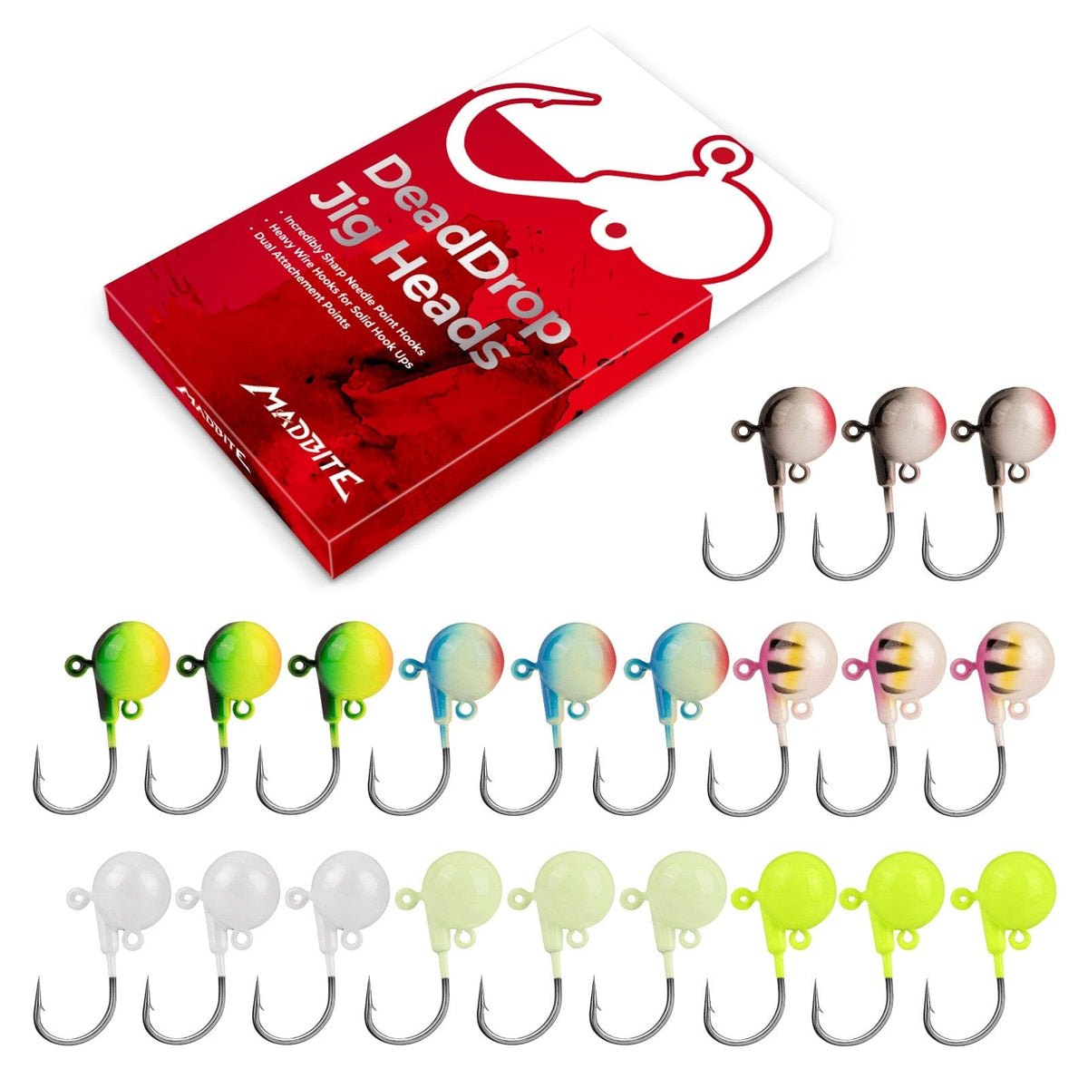 MadBite Dead Drop Jig Heads for Fishing by MadBite